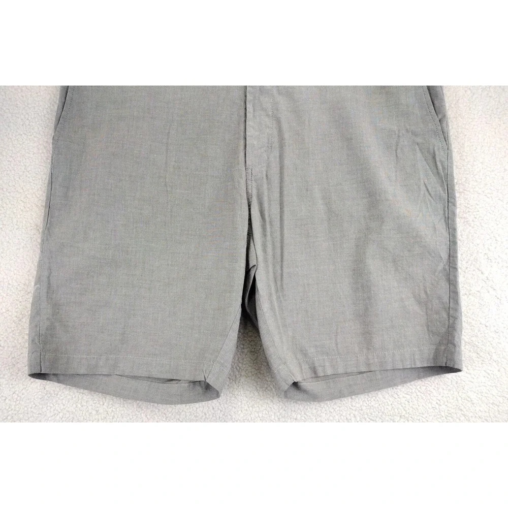 Linksoul Mens‎ 40 Gray Flat Front Performance Shorts Cotton Spandex Golf Casual
